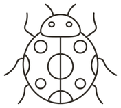 Lady beetle emoji coloring page free printable coloring pages