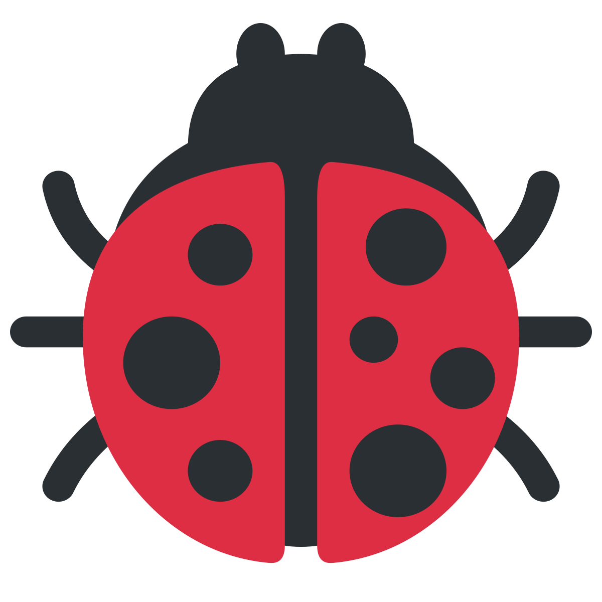 Lady beetle emoji color codes