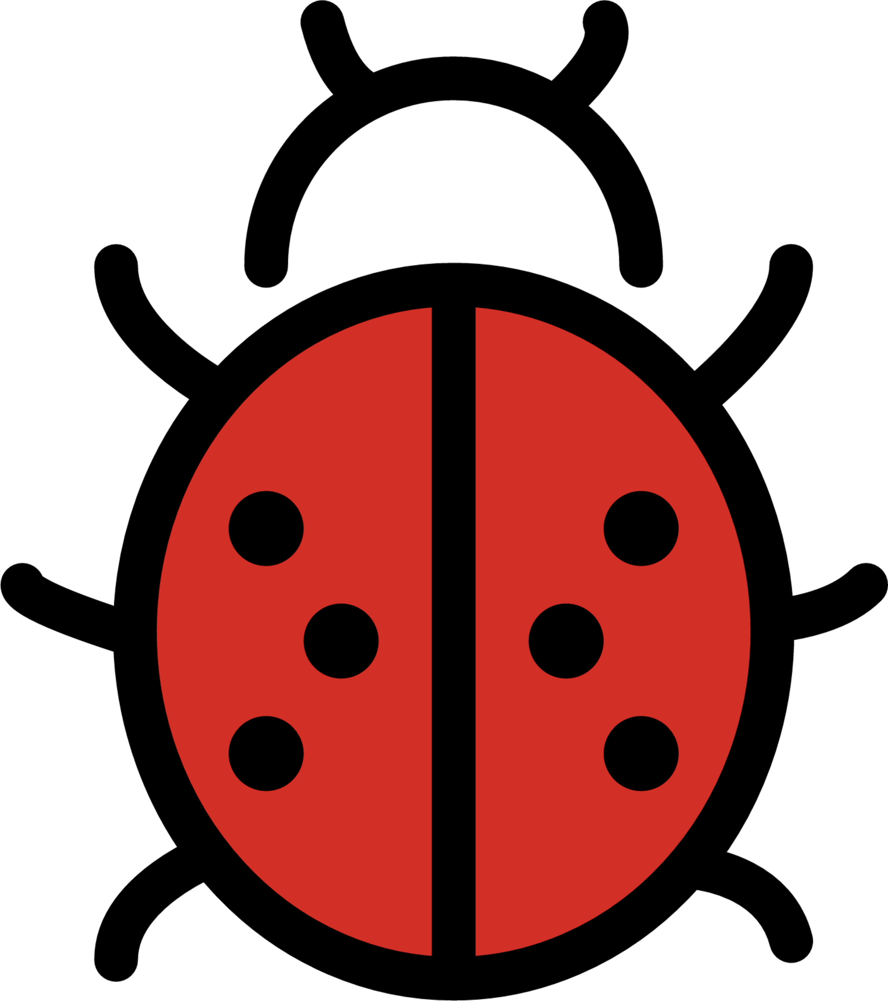 Lady beetle emoji
