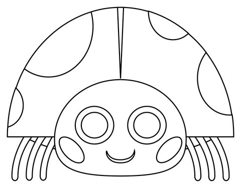 Lady beetle coloring page free printable coloring pages