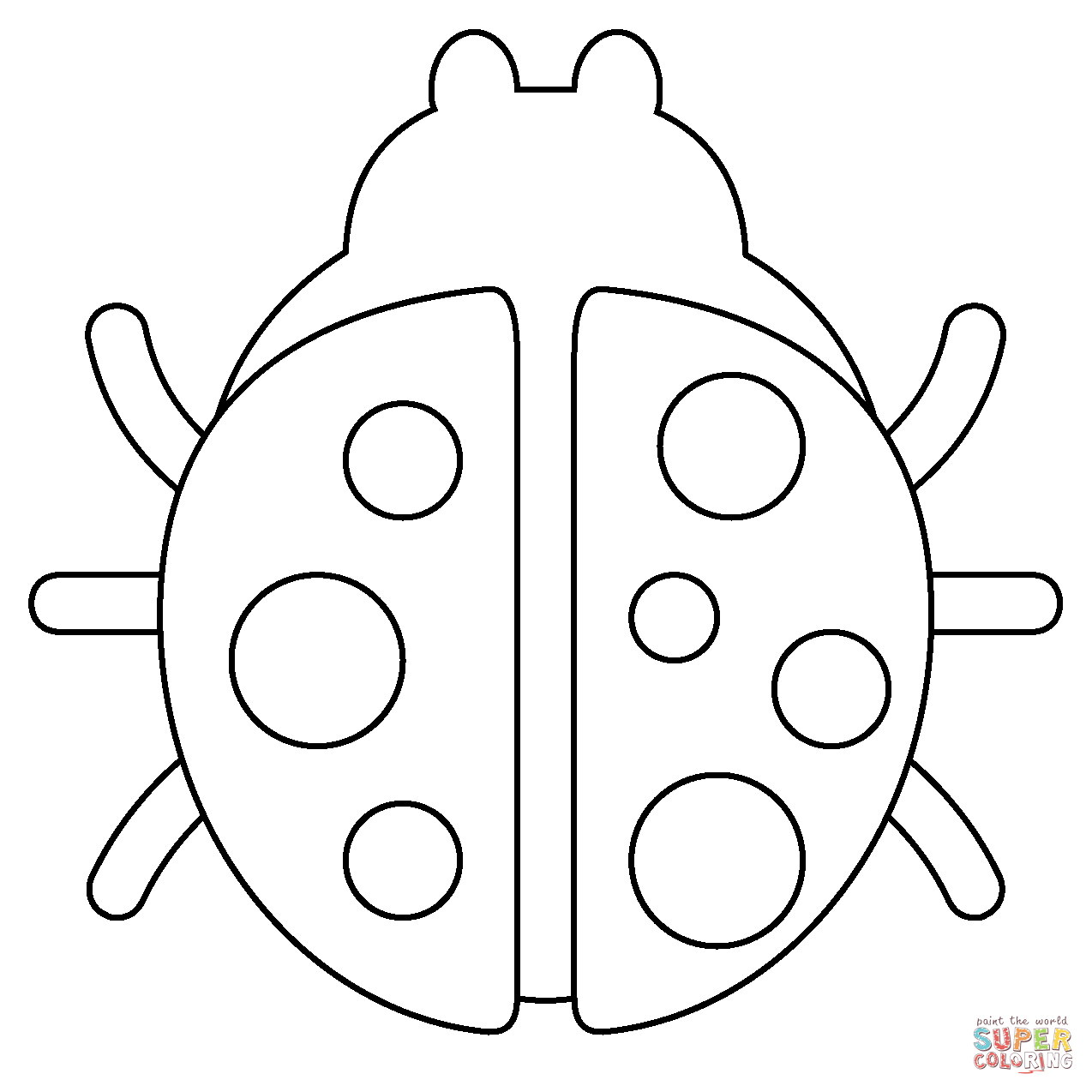 Lady beetle emoji coloring page free printable coloring pages