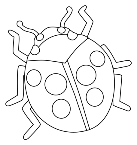 Lady beetle emoji coloring page free printable coloring pages