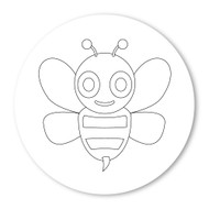 Emoji one coloring wall graphic circle lady beetle