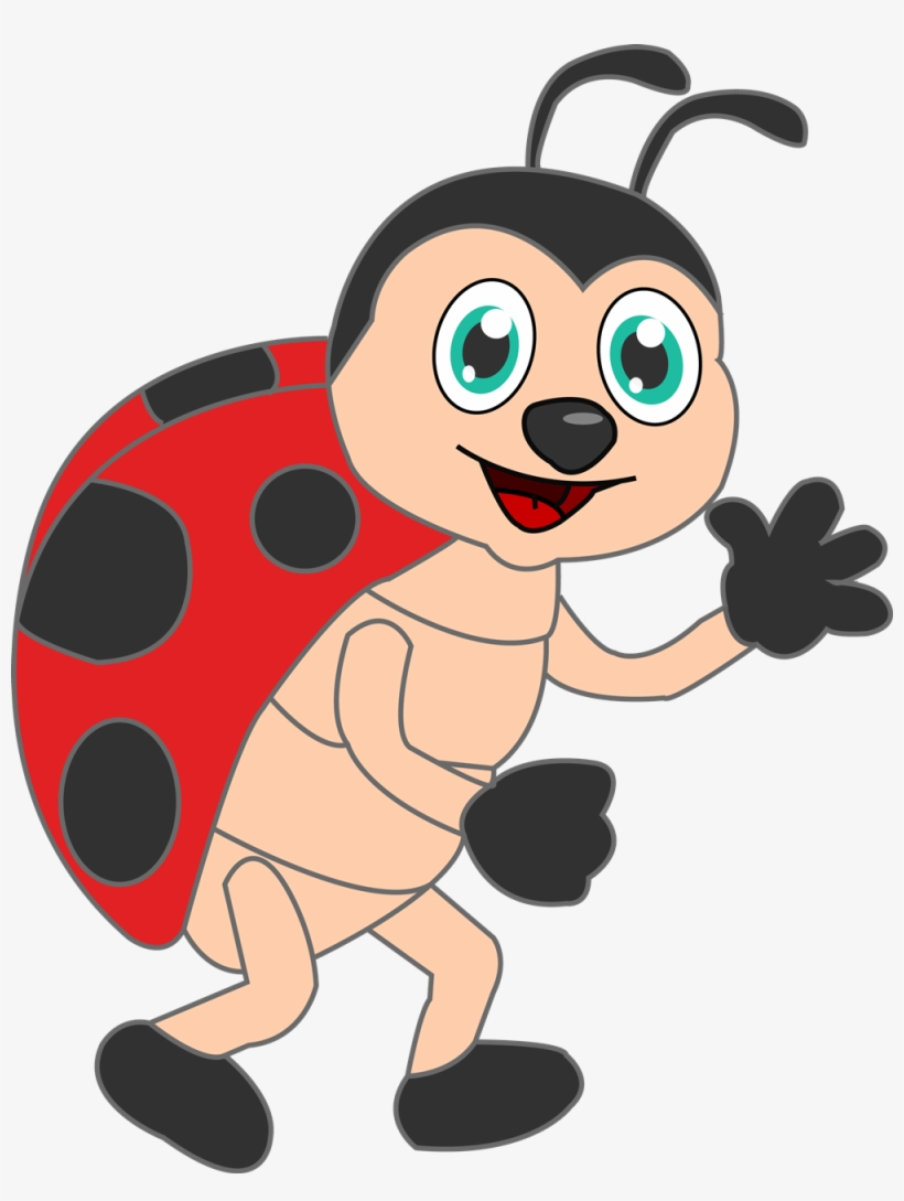 Lady beetle clipart animated pencil and in color lady