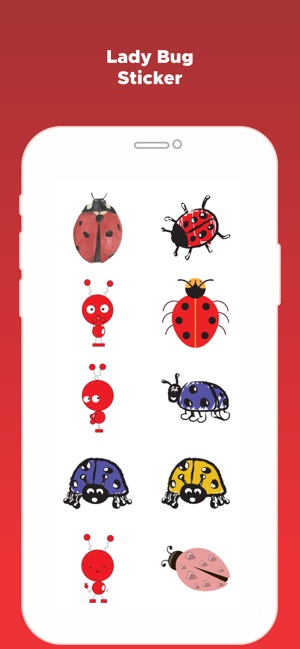 Ladybug beetle emojis on the app store