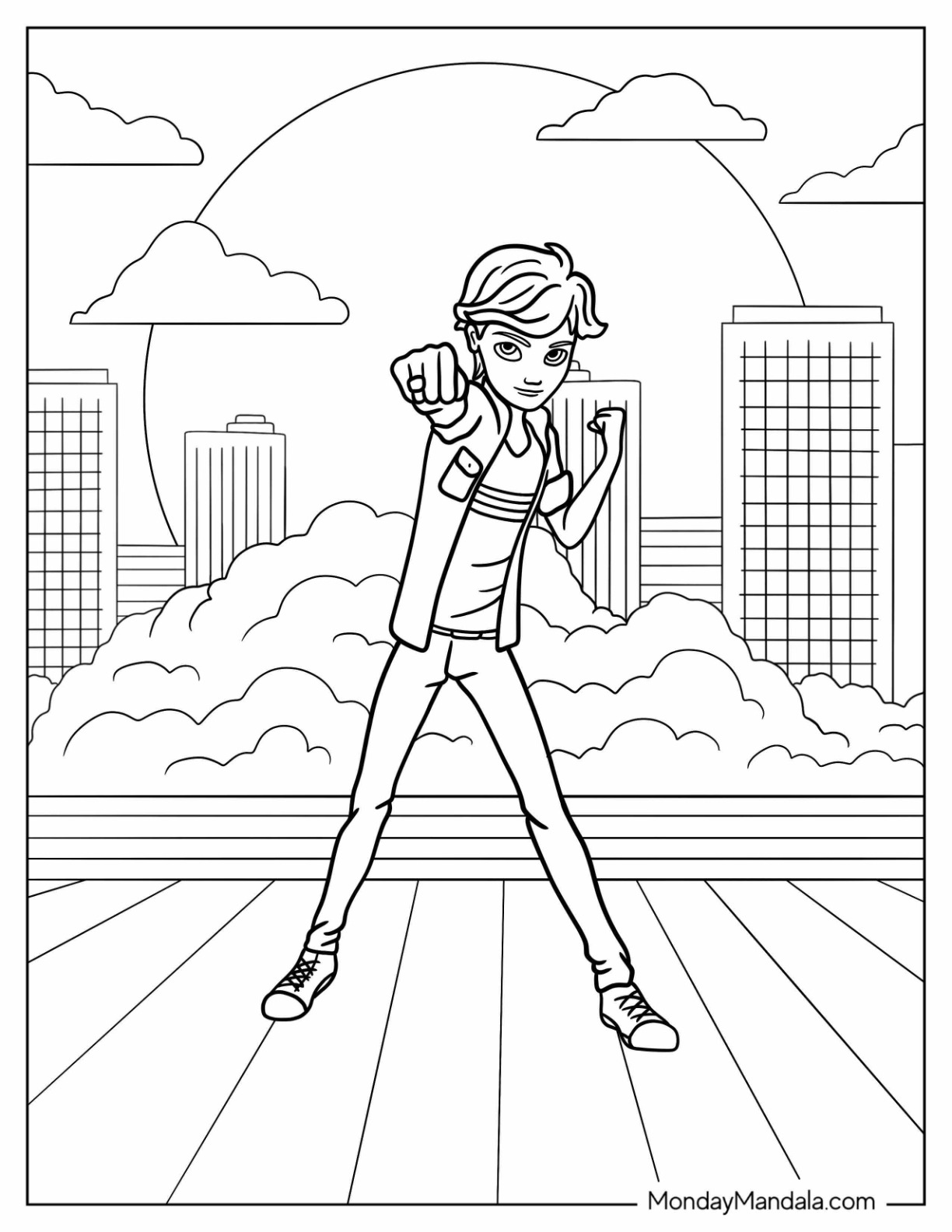 Miraculous ladybug coloring pages free pdf printables