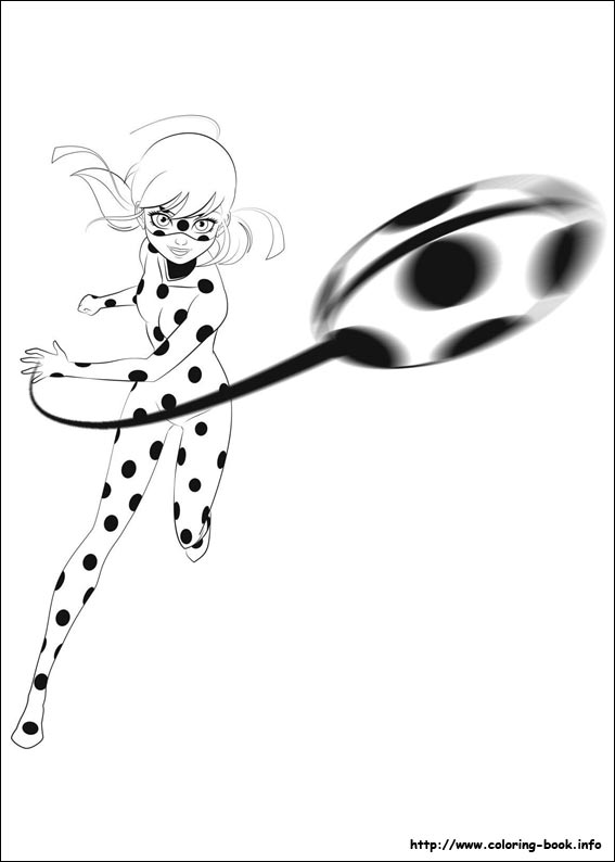 Miraculous ladybug coloring picture