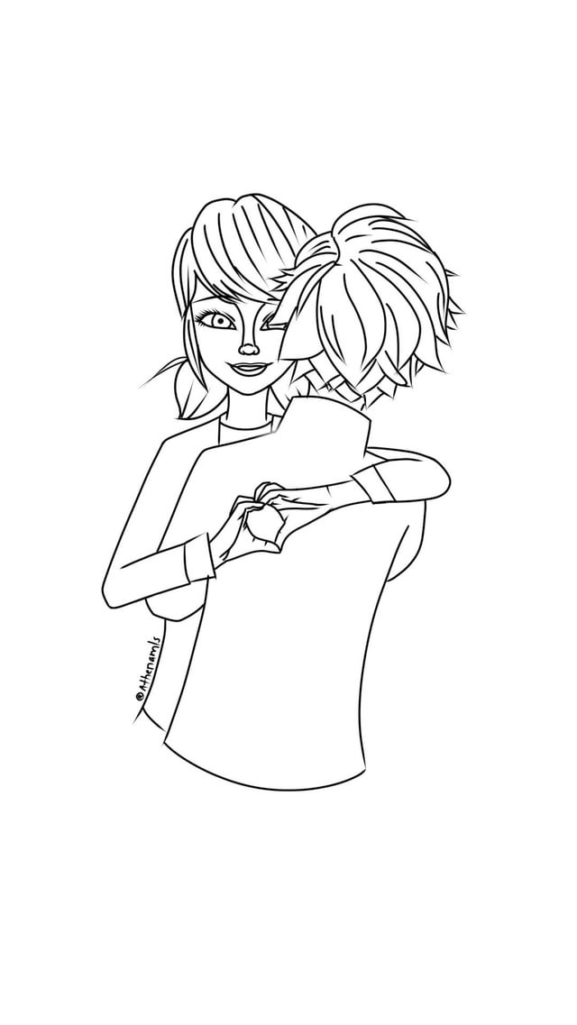 Oc adrinette coloring page rmiraculousladybug
