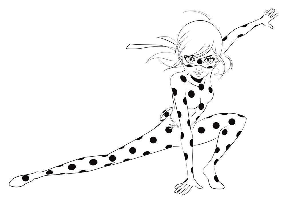 Online coloring pages character coloring cartoon character lady bug cat