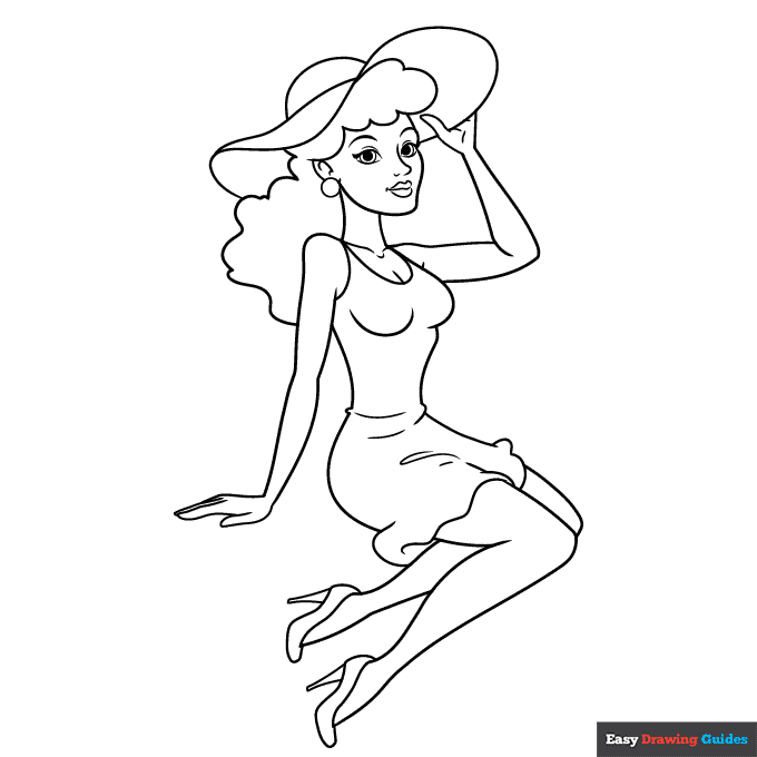 Free printable women coloring pages for kids