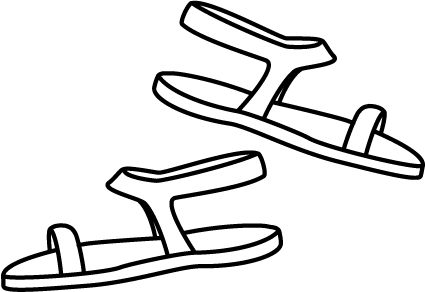 Sandals coloring pages sketch coloring page coloring pages drawing sketches make your own shoes