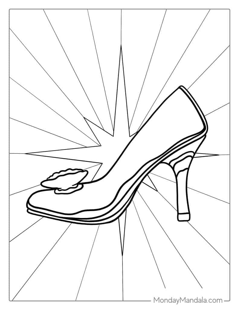 Cinderella coloring pages free pdf printables