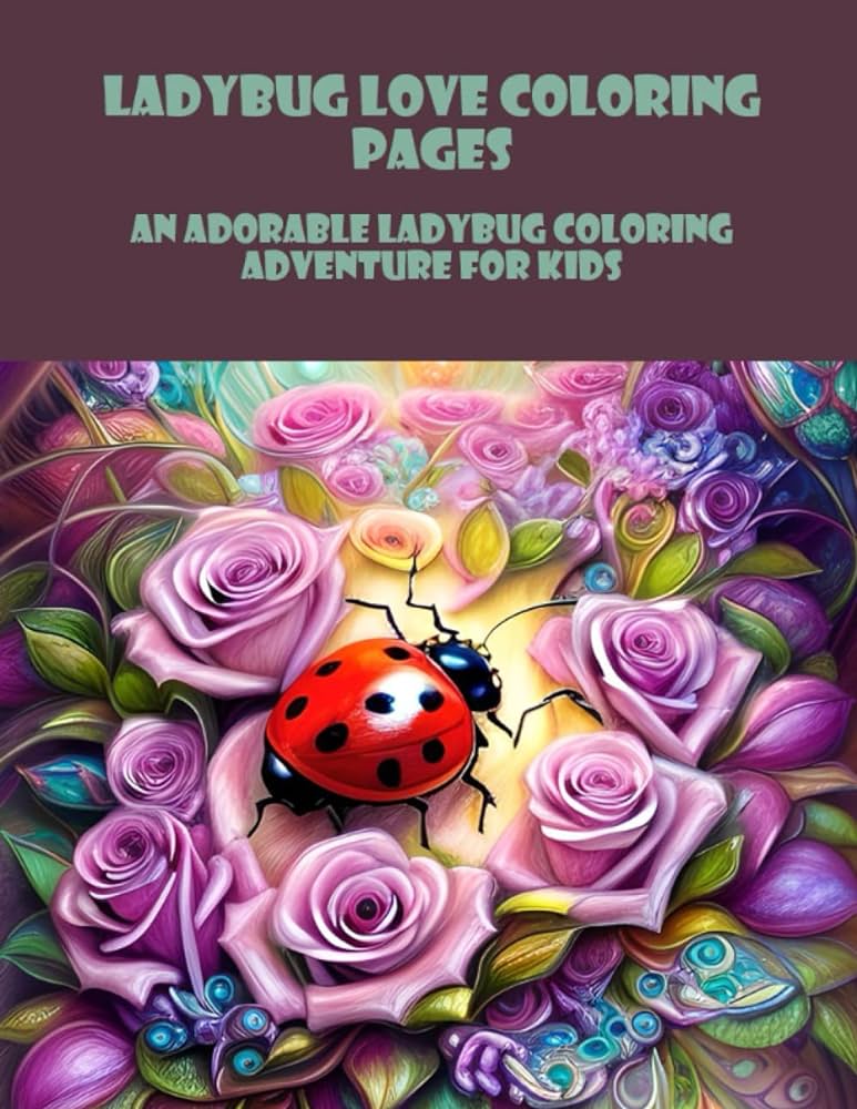 Ladybug love coloring pages an adorable ladybug coloring adventure for kids gearlds courtney books