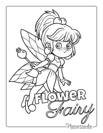 Beautiful fairy coloring pages free printables