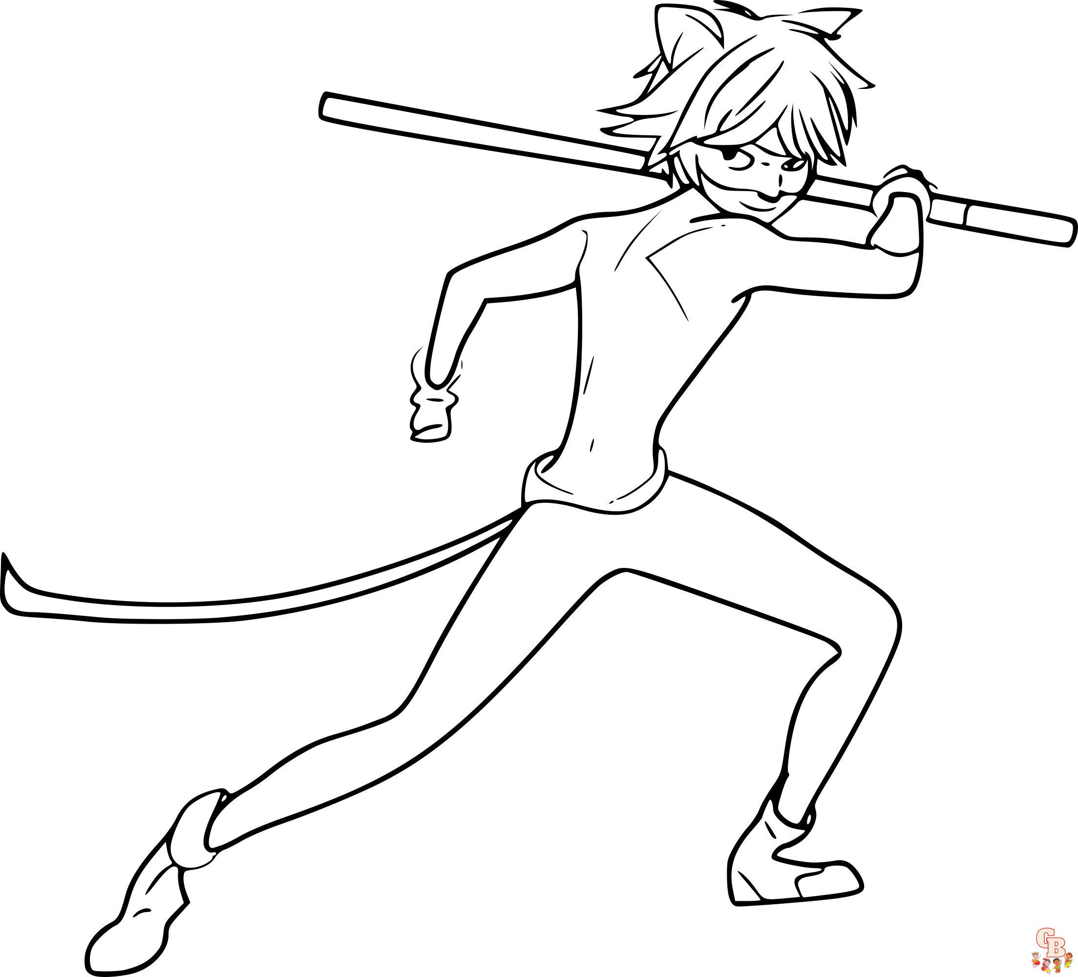 Explore cat noir coloring pages