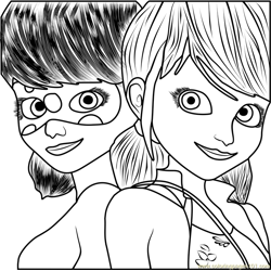 Miraculous coloring pages for kids