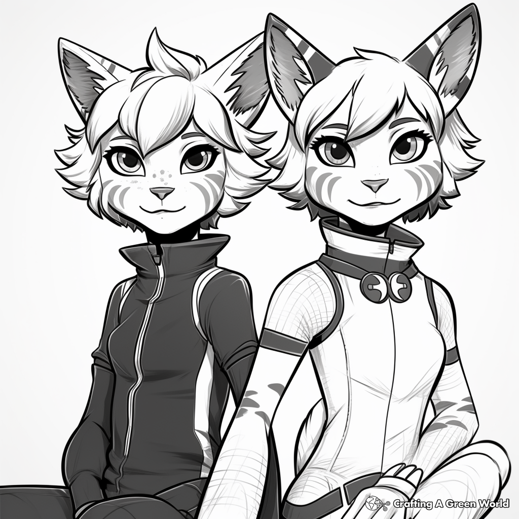 Miraculous ladybug coloring pages