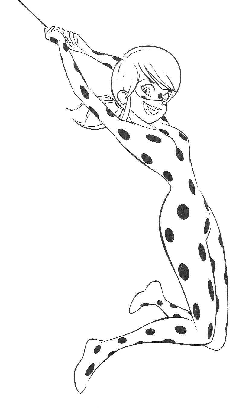 New beautiful miraculous ladybug coloring pages