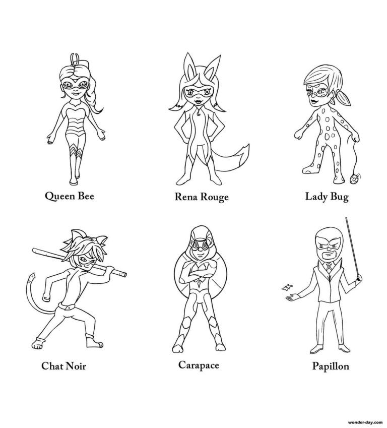 Ladybug and cat noir loring pages printable loring pages loring pages ladybug loring page animal loring pages