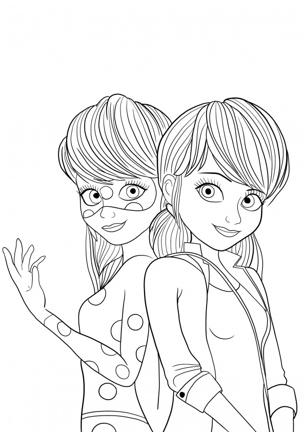Lady bug coloring pages