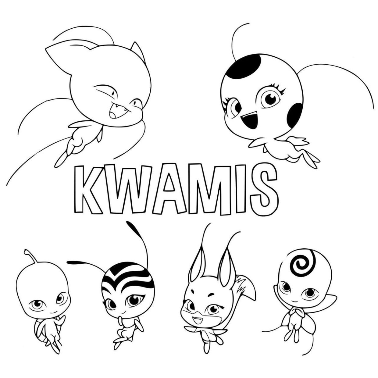 Kostenlos kwami miraculous ladybug ausmalbilder