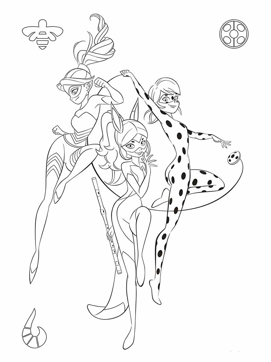 Desenhos de ladybug para colorir