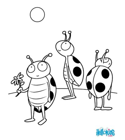 Cute ladybug coloring pages you can print for free