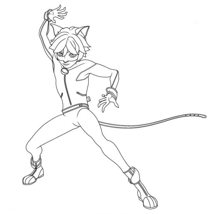 Miraculous ladybug and cat noir coloring pages pdf