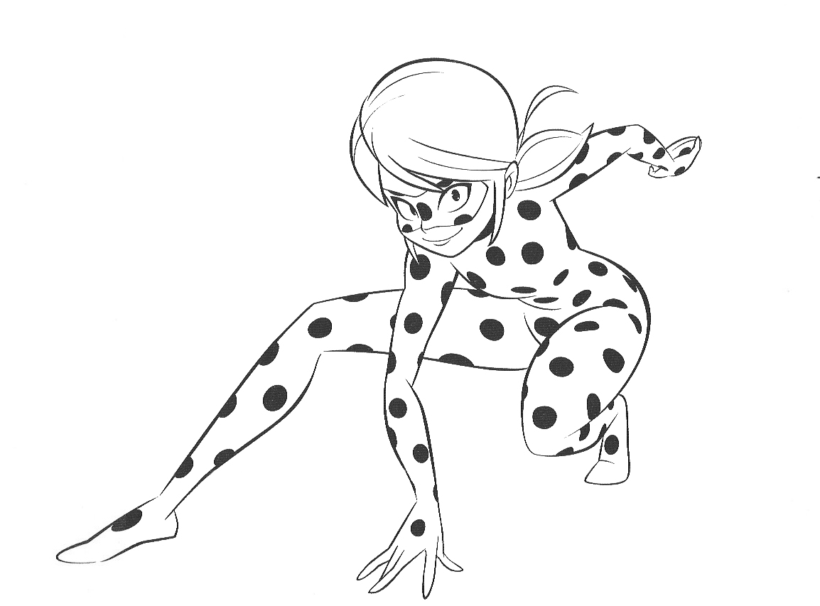 New beautiful miraculous ladybug coloring pages