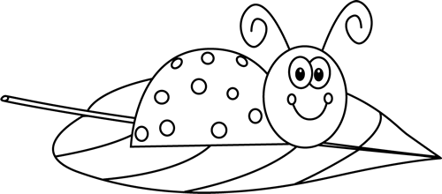 Black and white ladybug on a leaf white ladybug ladybug free clip art