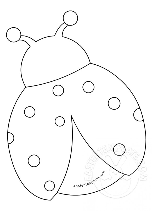 Felt ladybug template printable