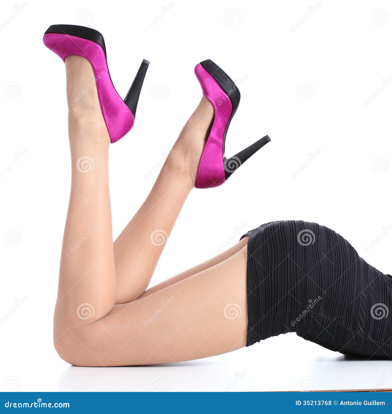 Woman nylons stock photos