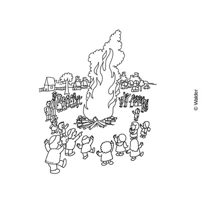 Dancing around a bonfire walder education