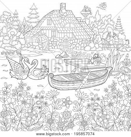 Coloring book page vector photo free trial bigstock