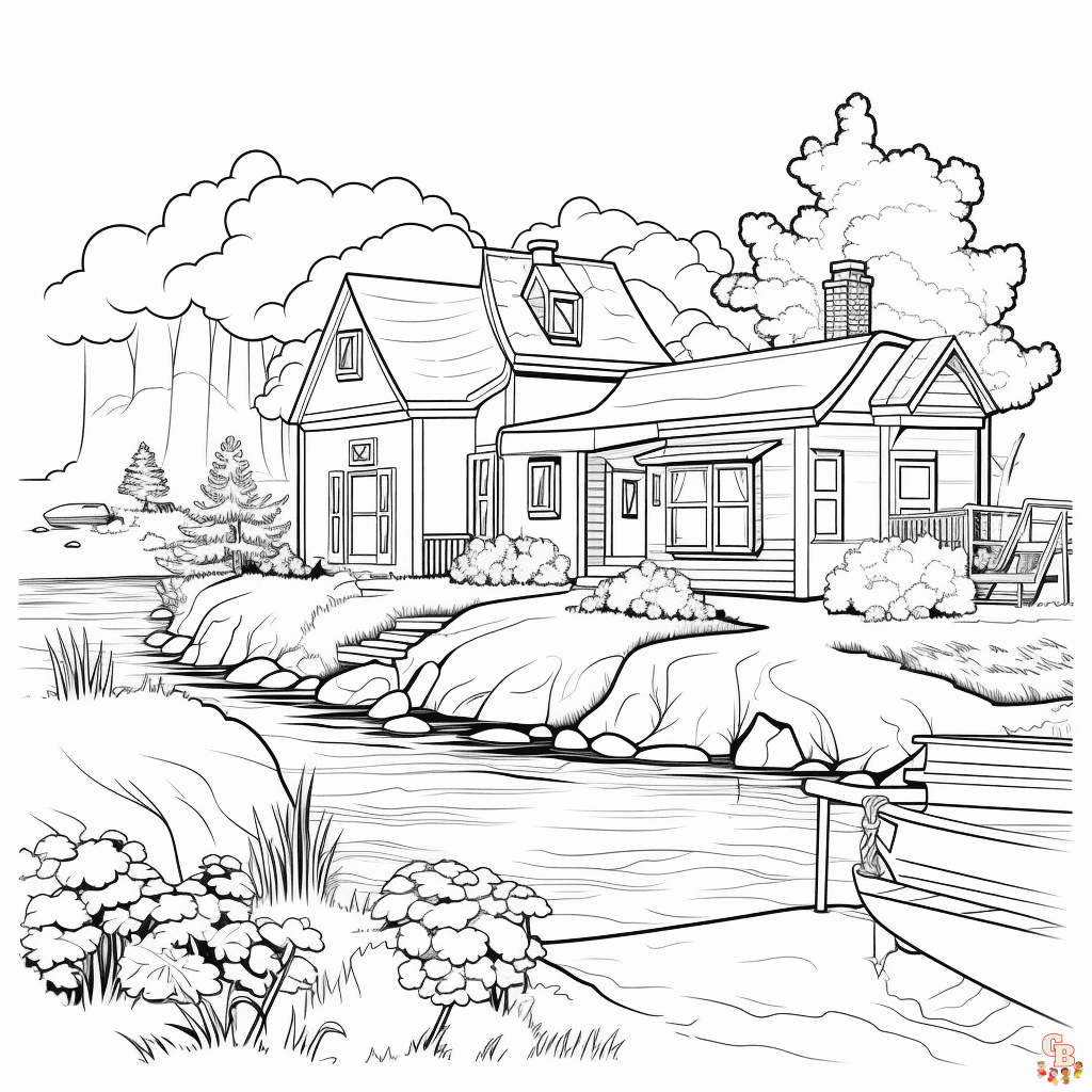Printable scenery coloring pages free for kids and adults