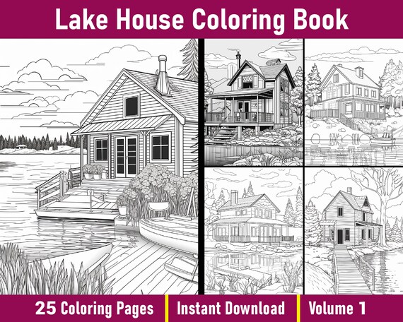 Lake house coloring book vol