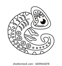 Bright chameleon over royalty