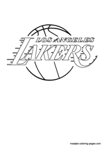 Los angeles lakers nba coloring pages