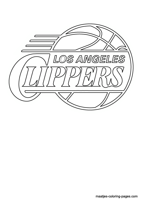 Nba los angeles clippers logo coloring pages