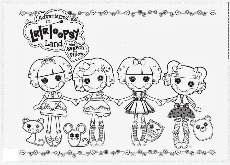 Lalaloopsy dolls image coloring page