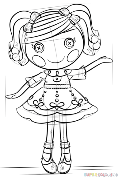 How to draw lalaloopsy doll step by step drawing tutorials
