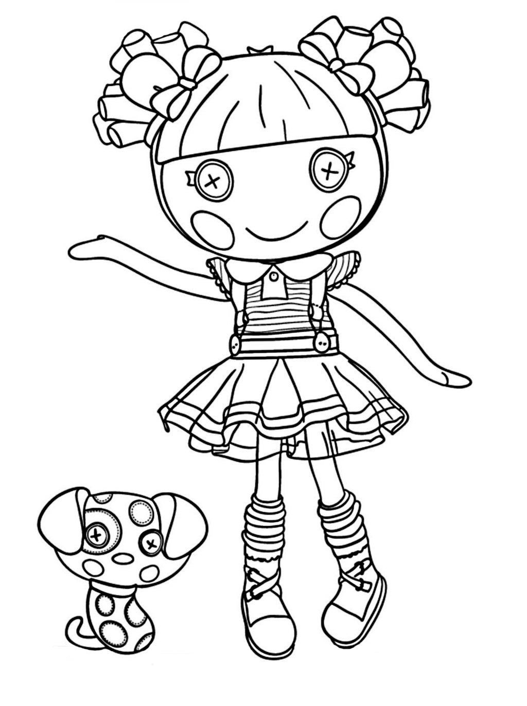 Cute lalaloopsy coloring pages pdf to print