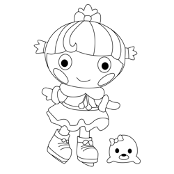 Dolls coloring pages for kids