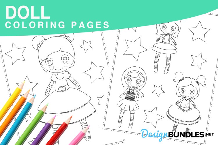 Doll coloring pages