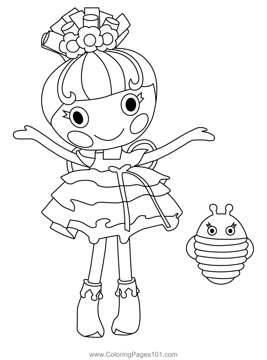 Pix e flutters lalaloopsy coloring page for kids