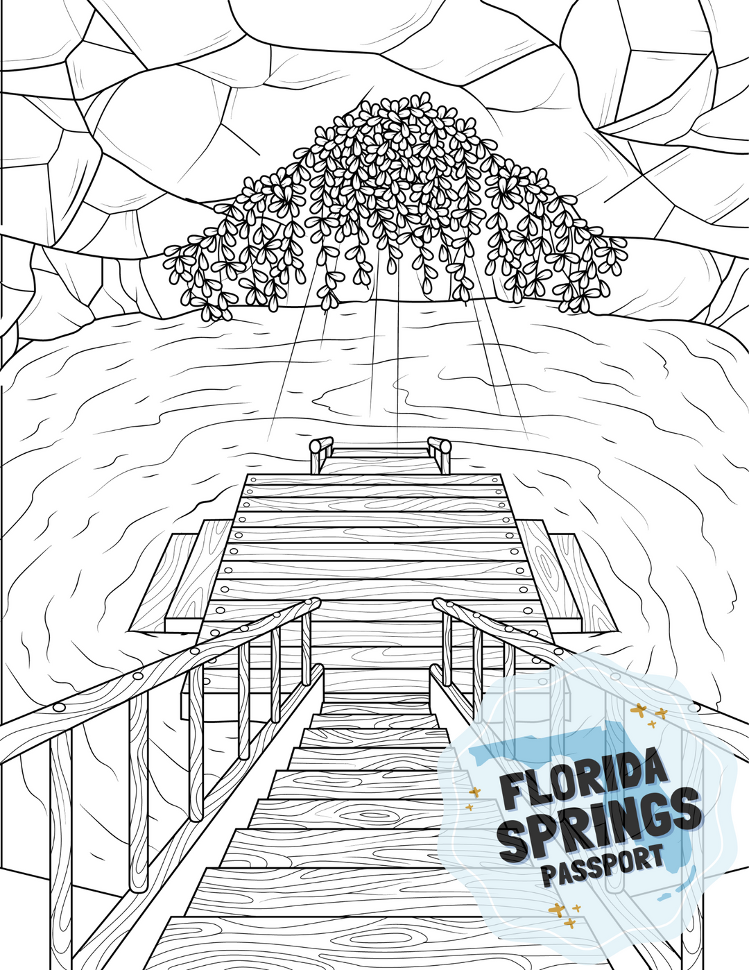 Florida springs coloring pages â florida springs passport