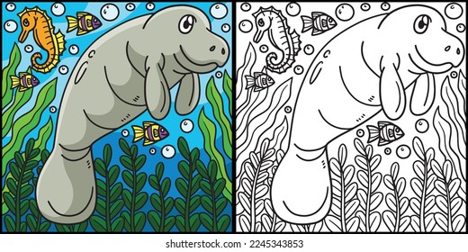 Thousand colorful manatee royalty