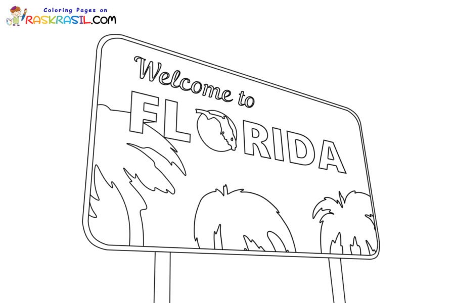Florida coloring pages printable for free download