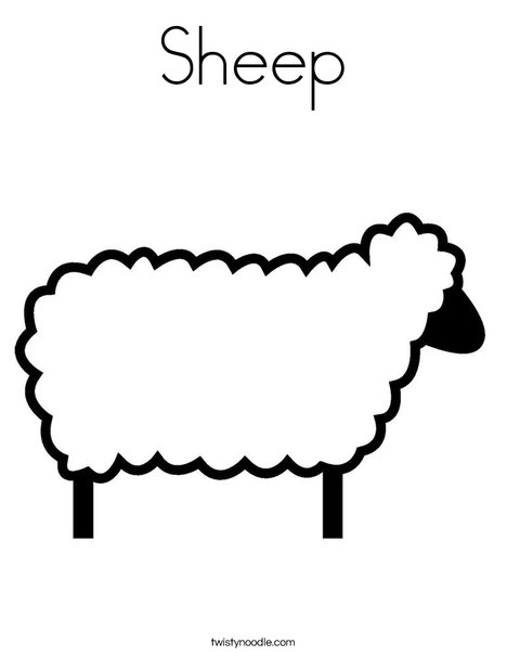 Sheep coloring page
