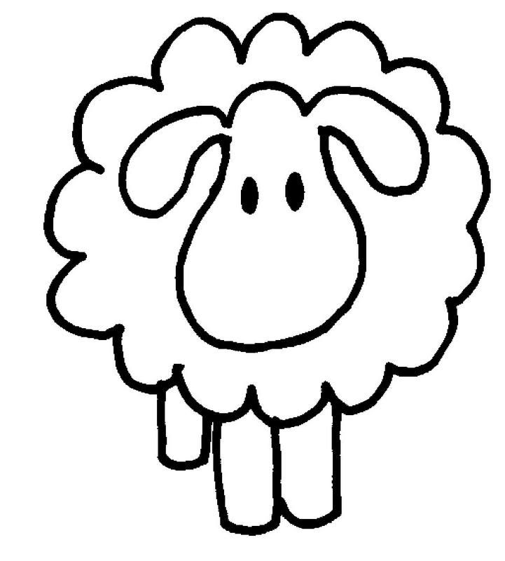 Sheep and lamb coloring pages